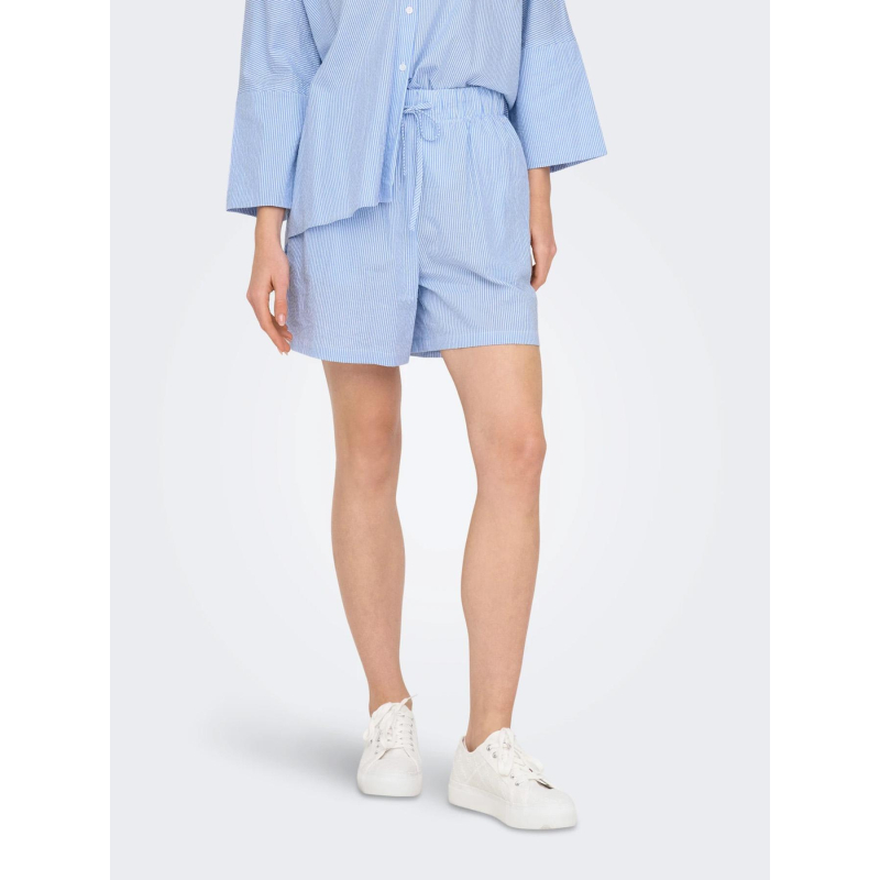 Short rayé augusta bleu femme - Only