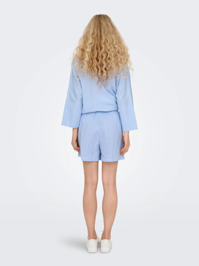 Short rayé augusta bleu femme - Only