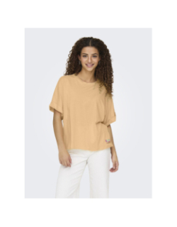 T-shirt délavé minna orange femme - Only