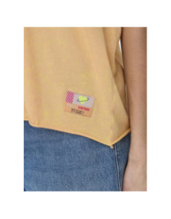 T-shirt délavé minna orange femme - Only