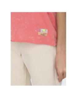 T-shirt délavé minna rose femme - Only