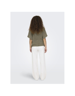 T-shirt délavé minna kaki femme - Only