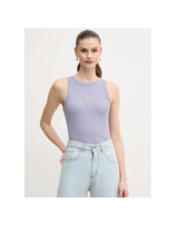 Débardeur côtelé washed violet femme - Calvin Klein Jeans