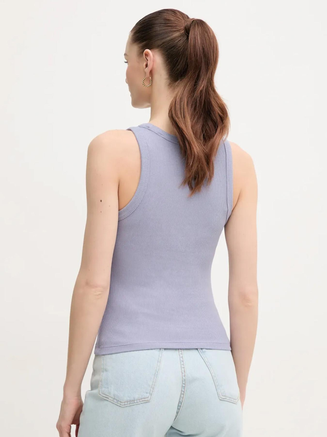 Débardeur côtelé washed violet femme - Calvin Klein Jeans