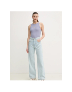 Débardeur côtelé washed violet femme - Calvin Klein Jeans