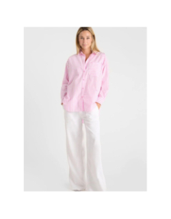Chemise rayé ariana rose femme - Le Temps Des Cerises