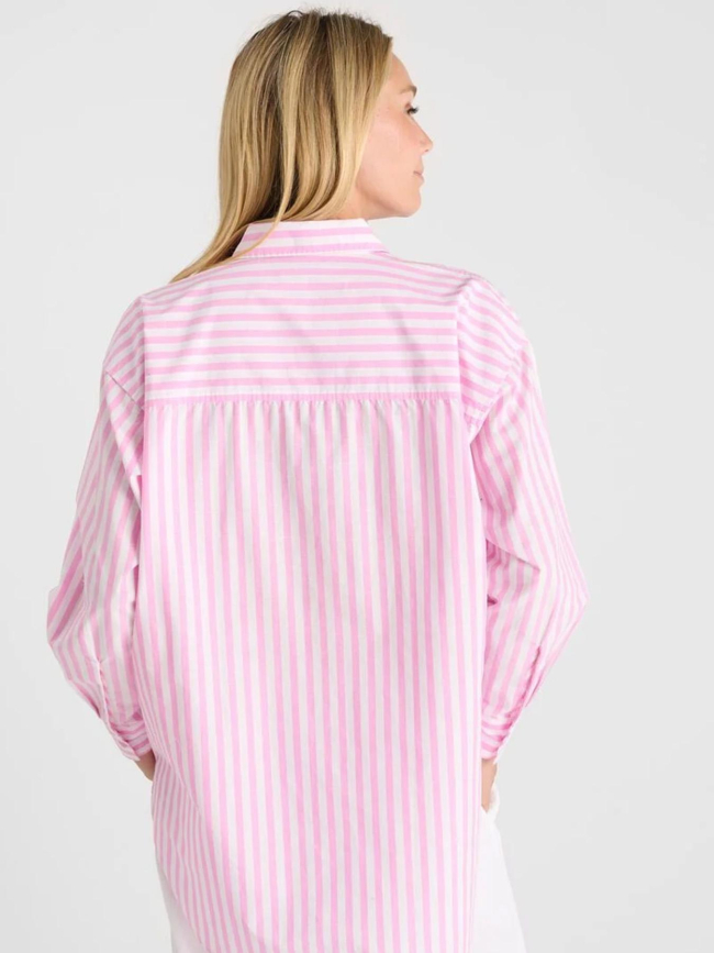 Chemise rayé ariana rose femme - Le Temps Des Cerises