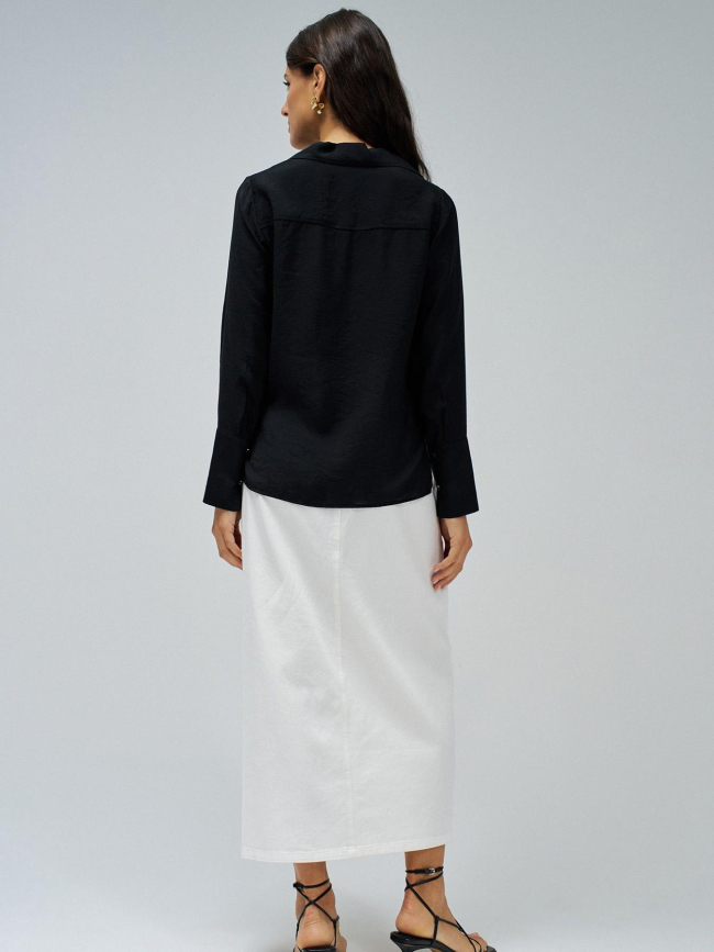 Blouse uni basic noir femme - Salsa