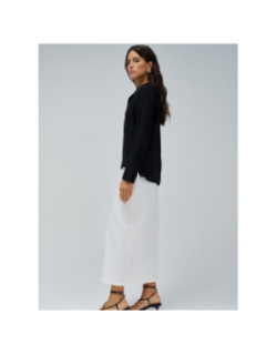 Blouse uni basic noir femme - Salsa