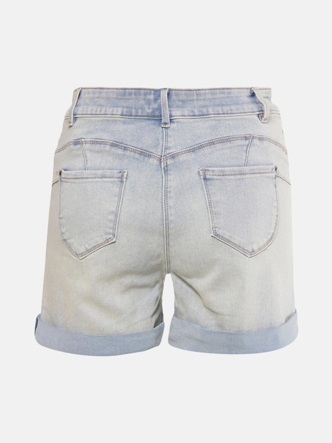 Short en jean shaku bleu clair femme - Morgan