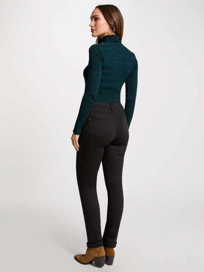 Jean droit petroi noir femme - Morgan