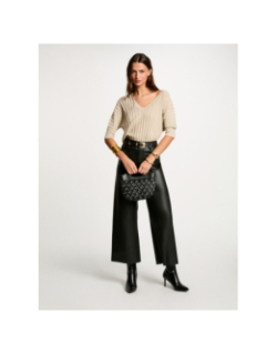 Pull manches courtes minspi beige femme - Morgan