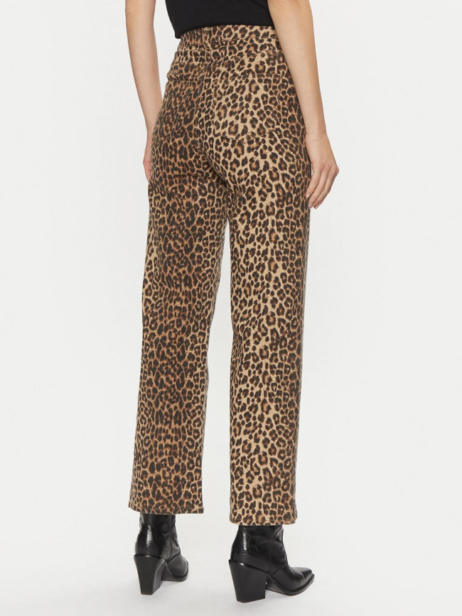 Pantalon large léopard tessa marron femme - Vero Moda