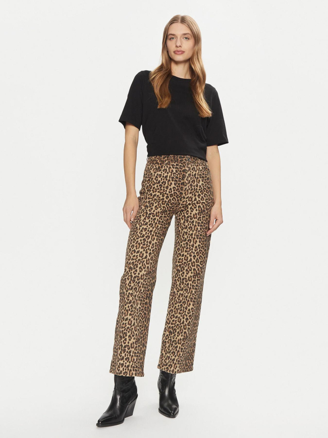 Pantalon large léopard tessa marron femme - Vero Moda