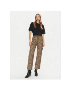 Pantalon large léopard tessa marron femme - Vero Moda