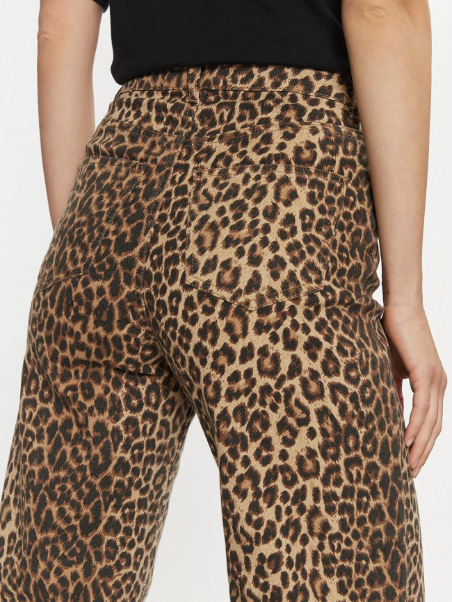 Pantalon large léopard tessa marron femme - Vero Moda