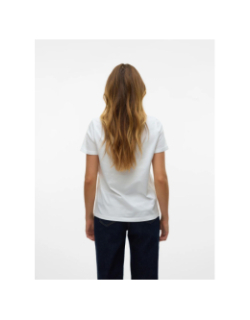 T-shirt à manches courtes vmbitona berry écru femme - Vero Moda