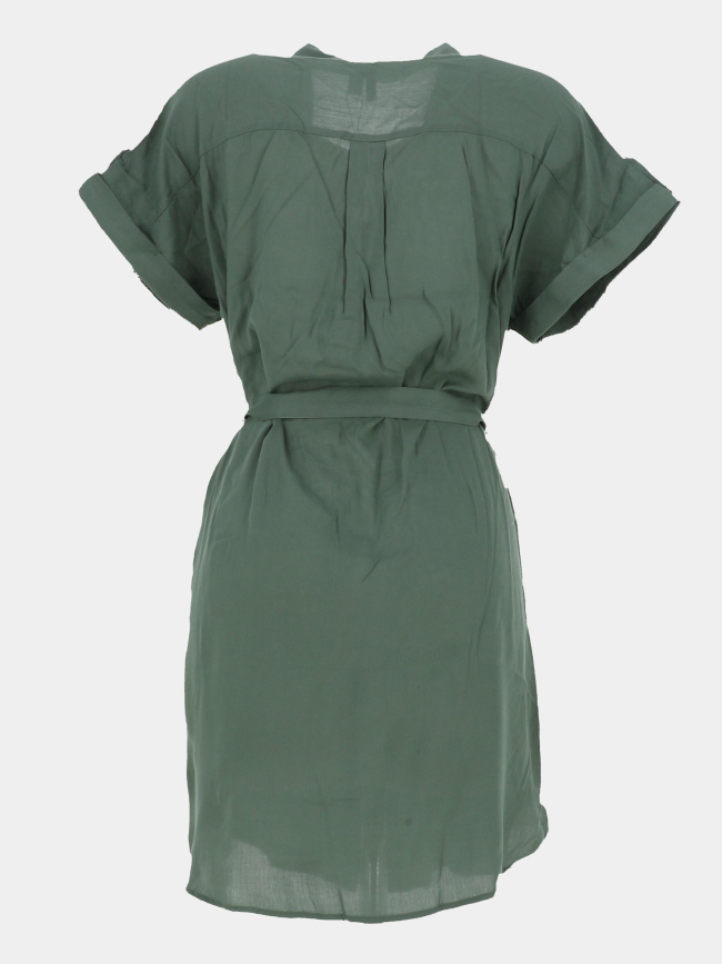 Robe boutonnée bumpy kaki femme - Vero Moda