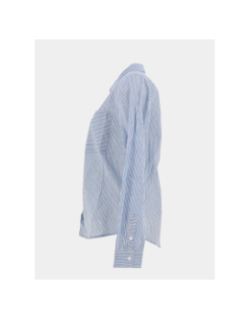 Chemise à manches longues rayée rodeio bleu femme - Sun Valley