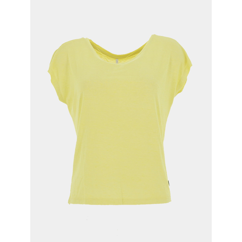T-shirt à manches courtes pikin jaune femme - Sun Valley