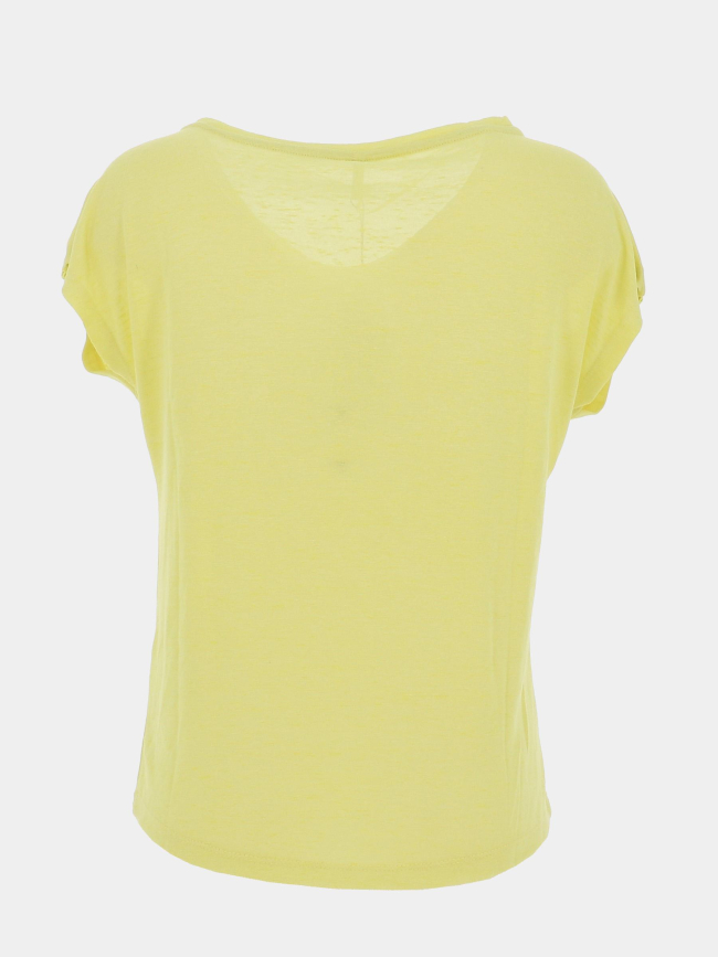 T-shirt à manches courtes pikin jaune femme - Sun Valley