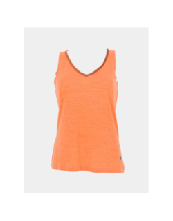 Débardeur col pailleté jirza orange femme - Sun Valley