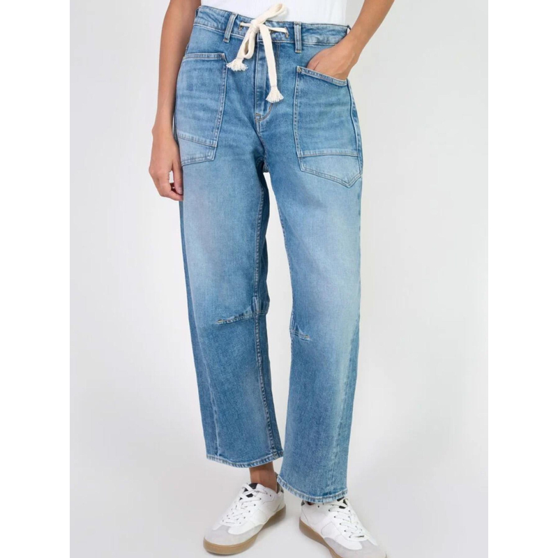Jean large madie bleu femme - Le Temps Des Cerises