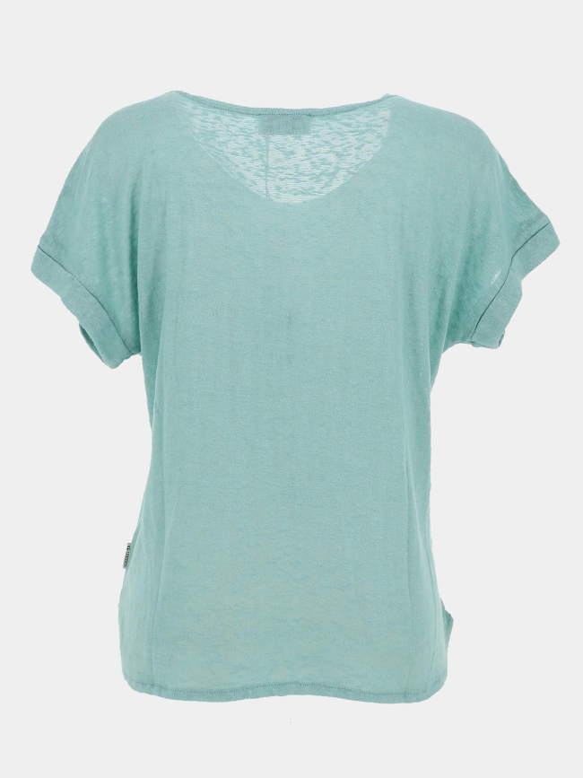 T-shirt effet brillant pati fresh bleu femme - Le Temps Des Cerises