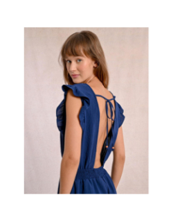 Combishort playsuit bleu marine femme - Molly Bracken