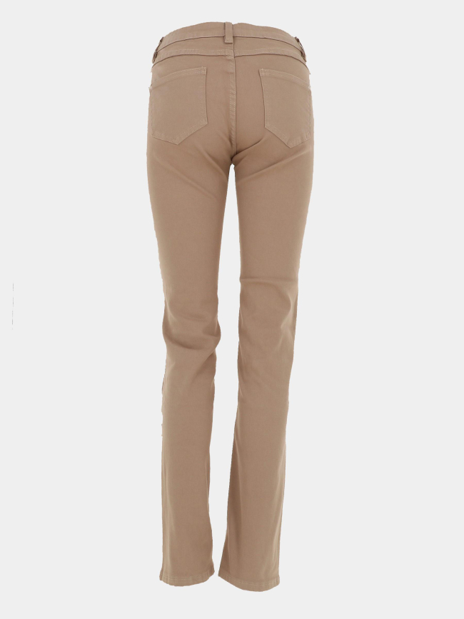 Jean droit petroi beige femme - Morgan