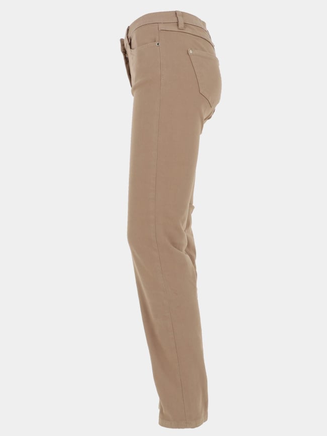 Jean droit petroi beige femme - Morgan
