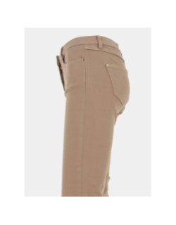 Jean droit petroi beige femme - Morgan