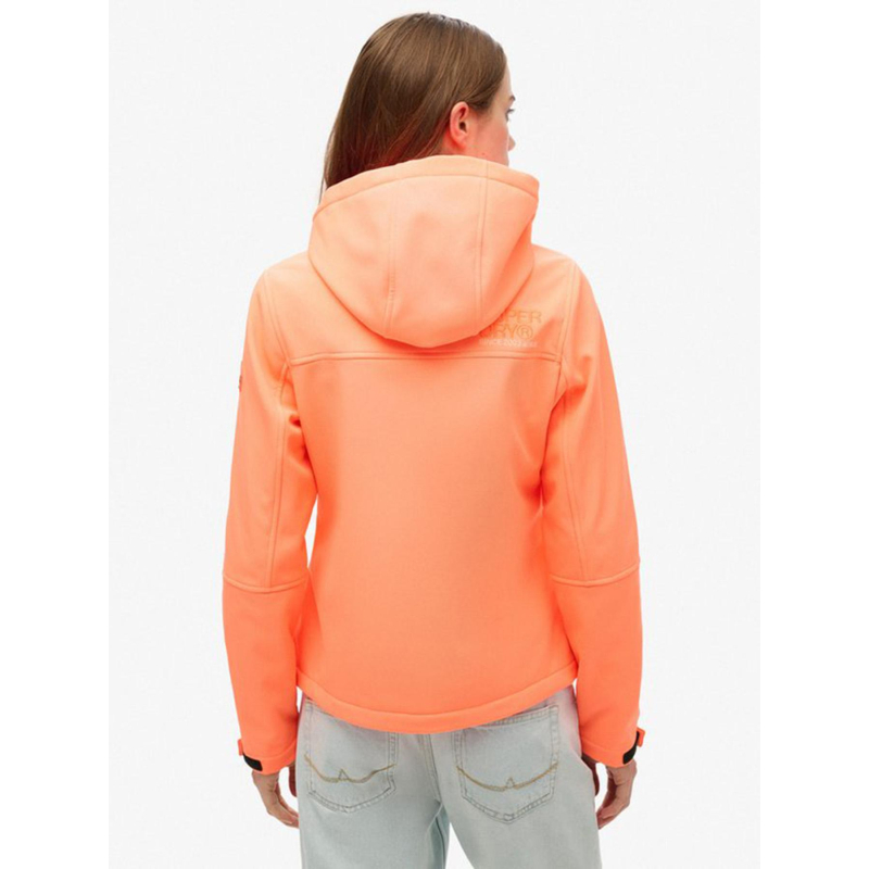 Veste à capuche trekker fluo corail femme Superdry wimod