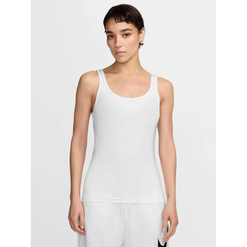 Débardeur logo brodé nsw chill blanc femme - Nike