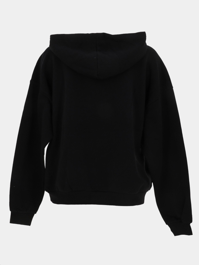 Sweat à capuche daze cœur léopard noir femme - Only
