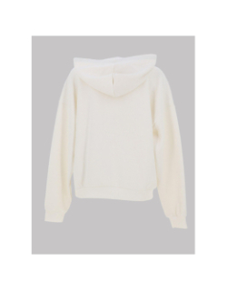 Sweat à capuche daze cœur léopard blanc femme - Only