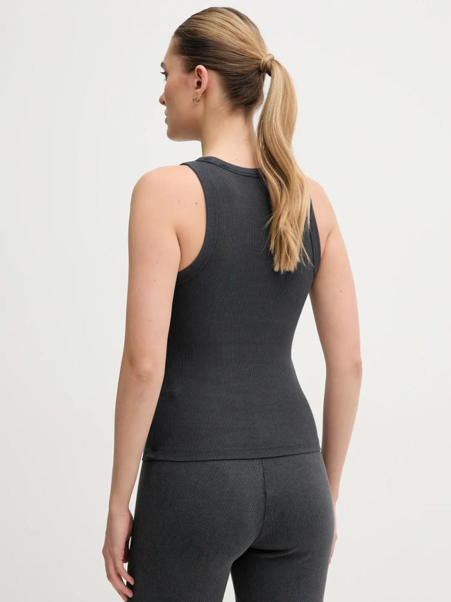 Débardeur côtelé washed gris anthracite femme - Calvin Klein Jeans