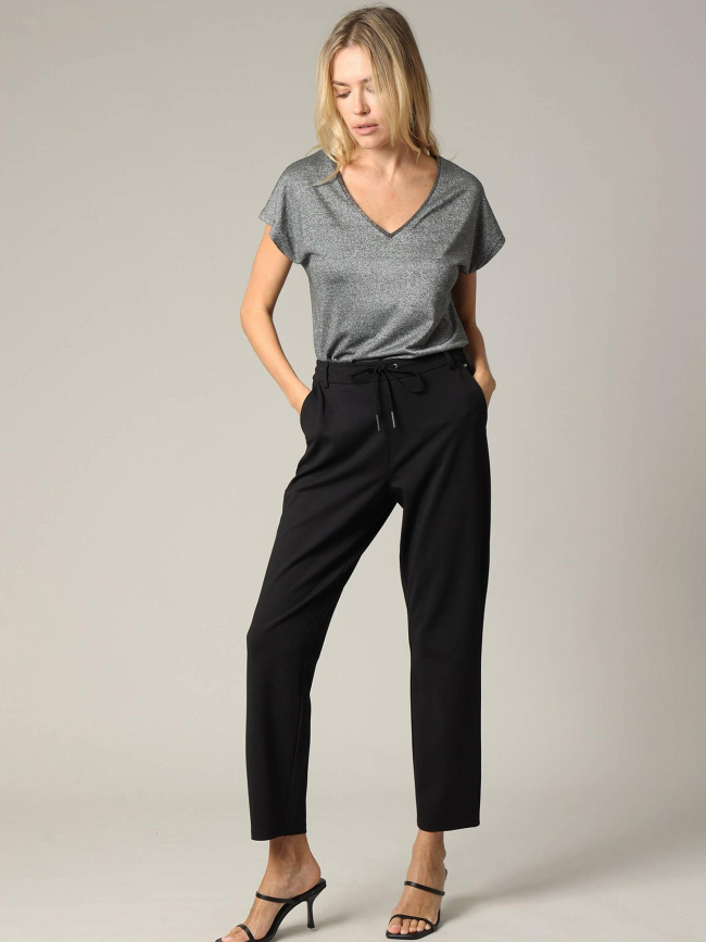 Pantalon fluide vanida noir femme - Deeluxe