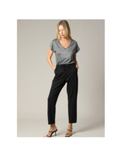 Pantalon fluide vanida noir femme - Deeluxe