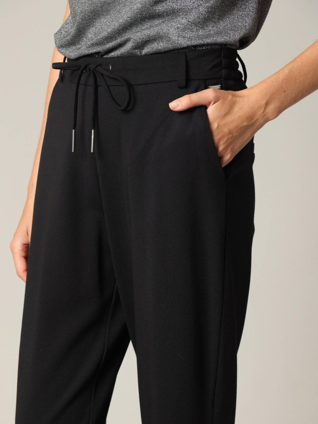 Pantalon fluide vanida noir femme - Deeluxe