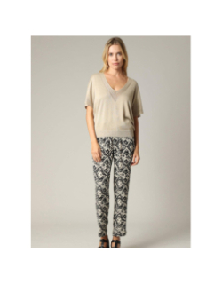 Top pailleté marlyn beige femme - Deeluxe