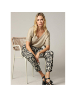 Top pailleté marlyn beige femme - Deeluxe