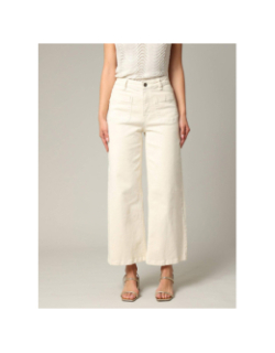 Jean large liloo beige femme - Deeluxe