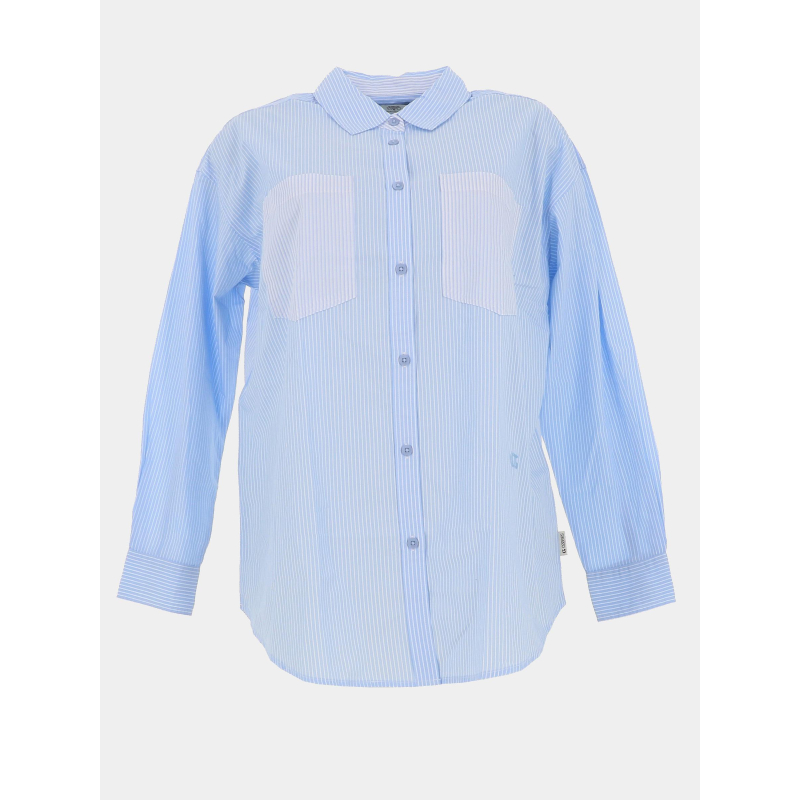 Chemise rayée arrakis bleu femme - Le Temps Des Cerises