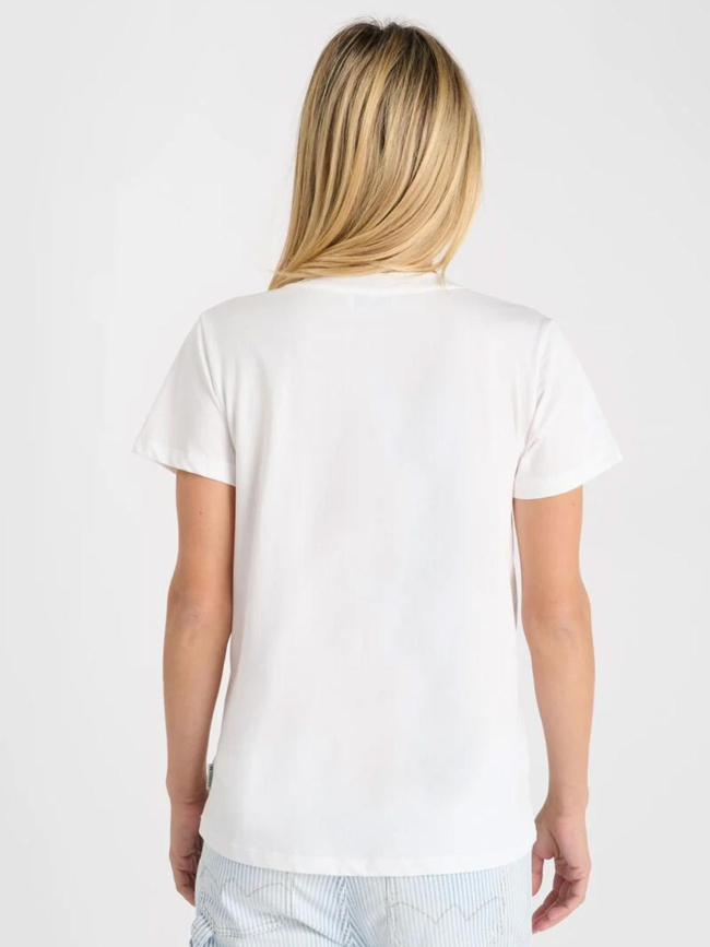 T-shirt pailleté taolo blanc femme - Le Temps Des Cerises