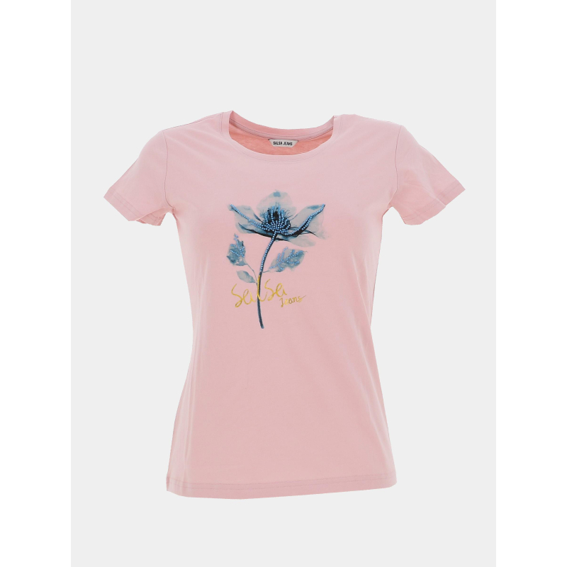 T-shirt graphic flower rose femme - Salsa
