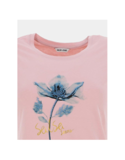 T-shirt graphic flower rose femme - Salsa