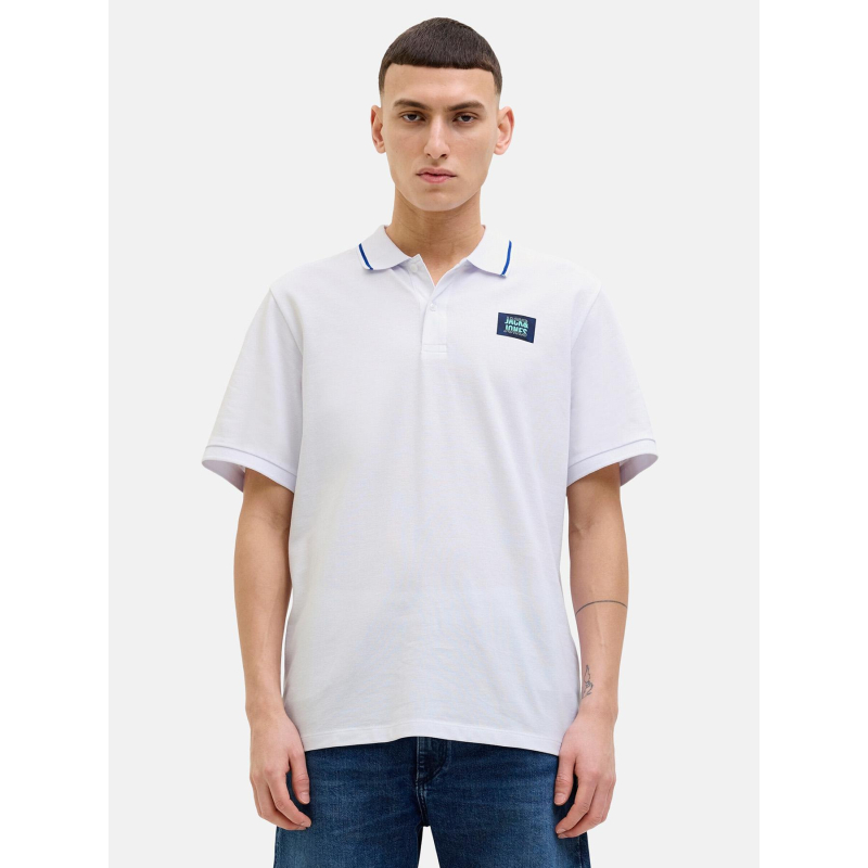 Polo hudson blanc homme - Jack & Jones