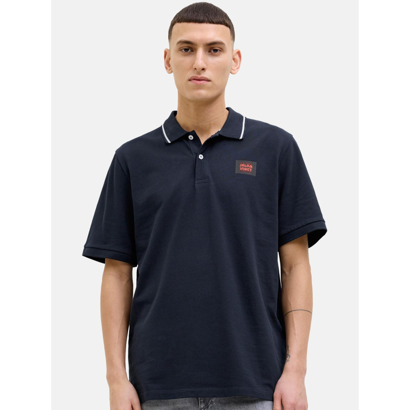 Polo hudson bleu marine homme - Jack & Jones