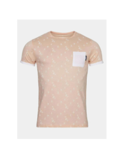T-shirt imprimé maceo pastel orange homme - La Maison Blaggio